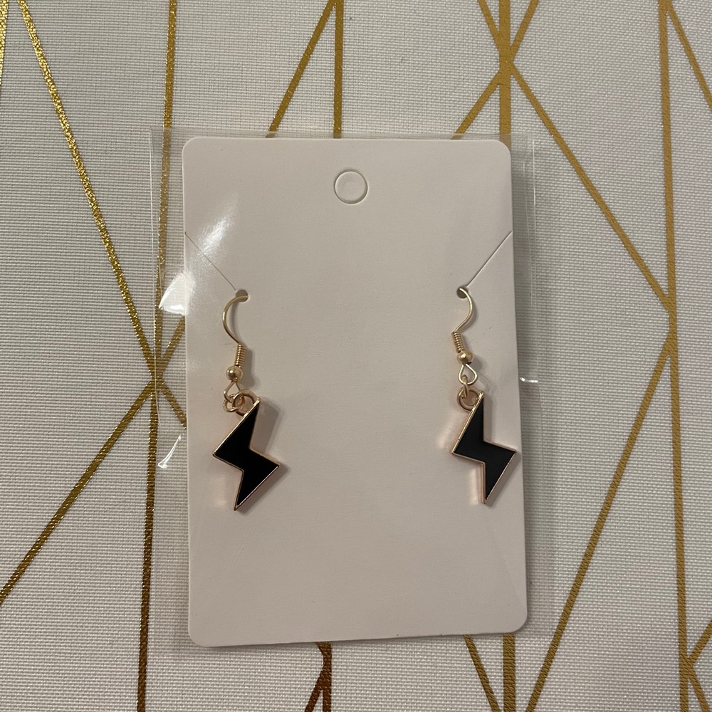 Lightening bolt earrings